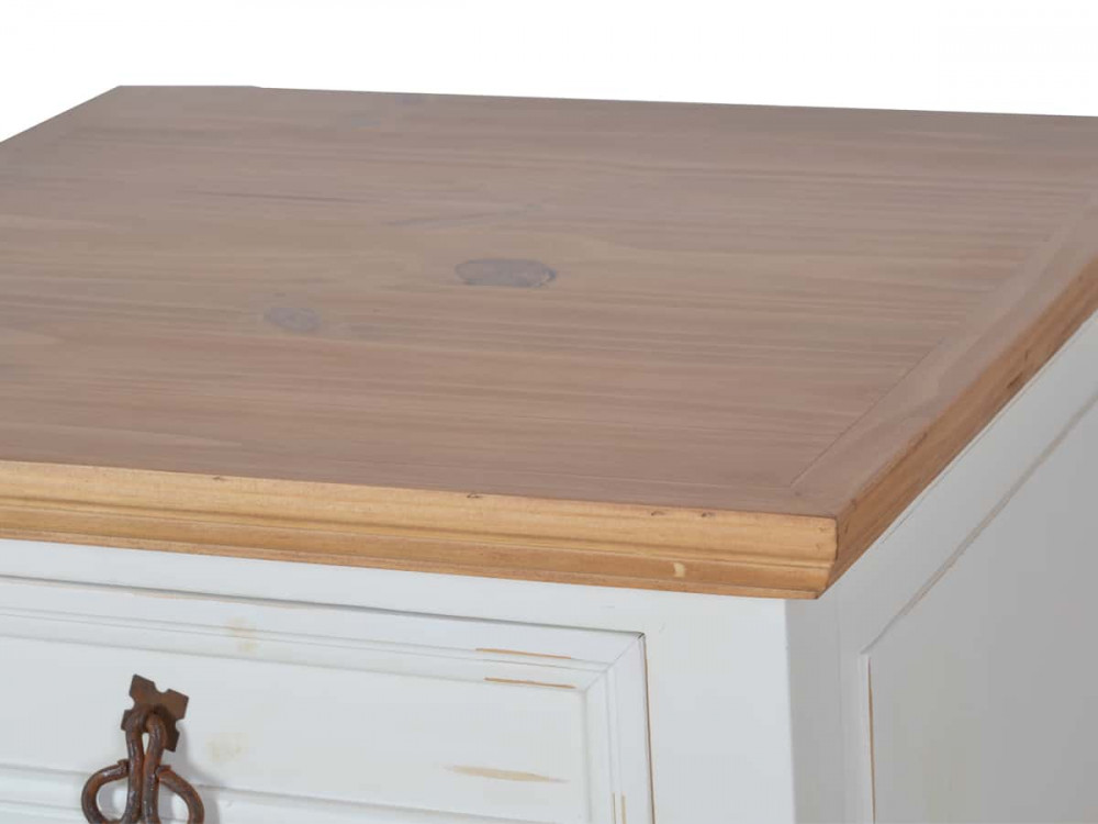 Küchenmodul Mexico Möbel Landhaus Pinie Weiß