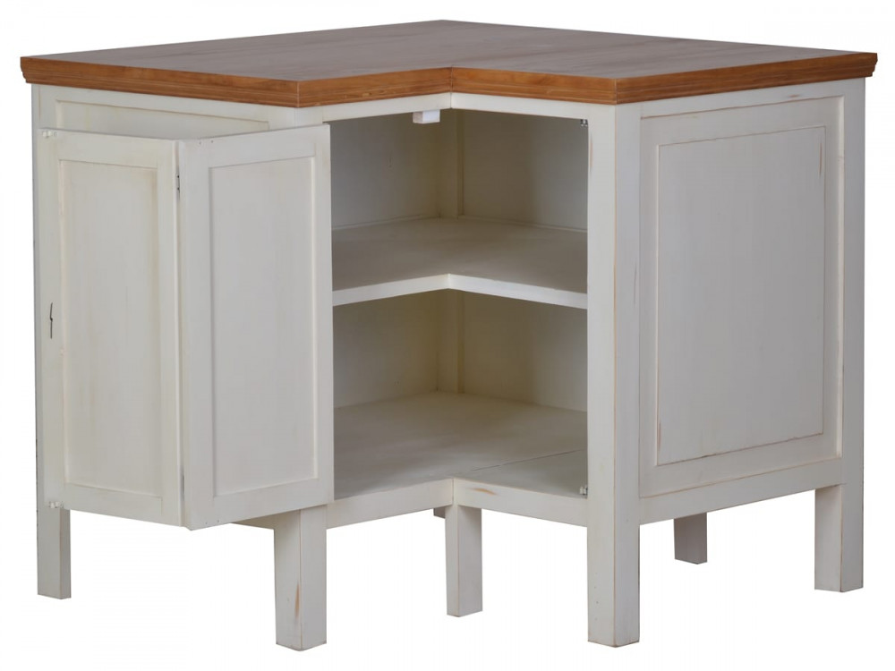 Küchenmodul Mexico Möbel Landhaus Pinie Weiß