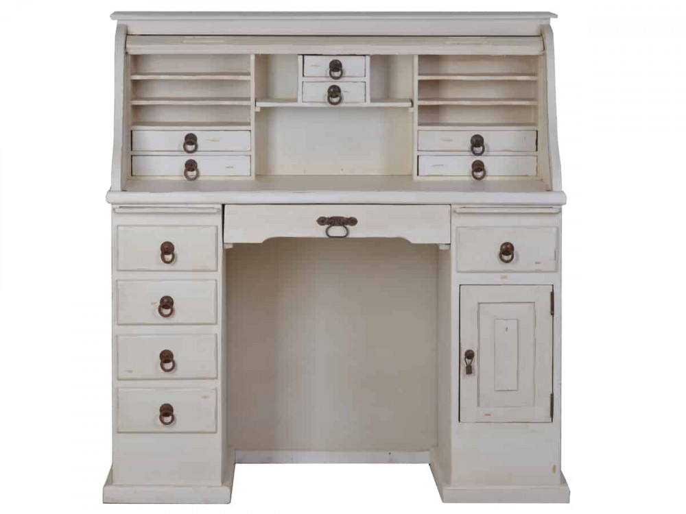 Sekretär Mexico Möbel Landhaus Pinie Weiß