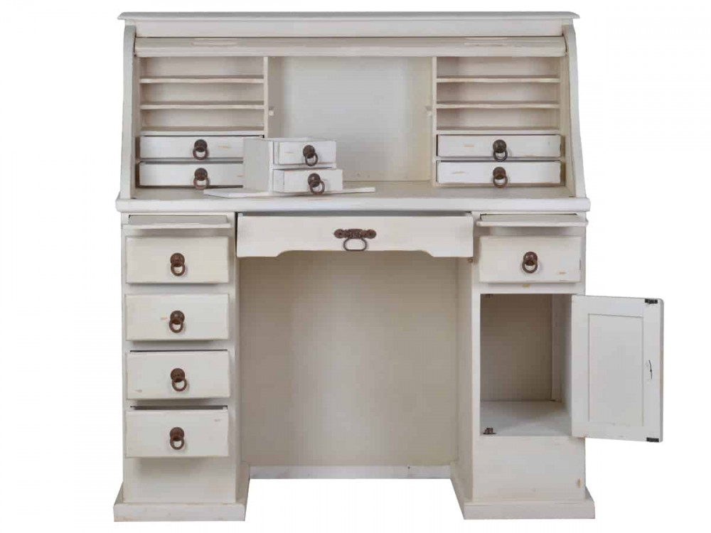 Sekretär Mexico Möbel Landhaus Pinie Weiß