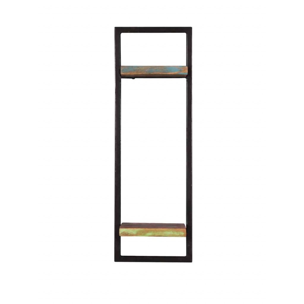 Regal  Shabby Chic Massivholz Metall Recycletes Holz Braun