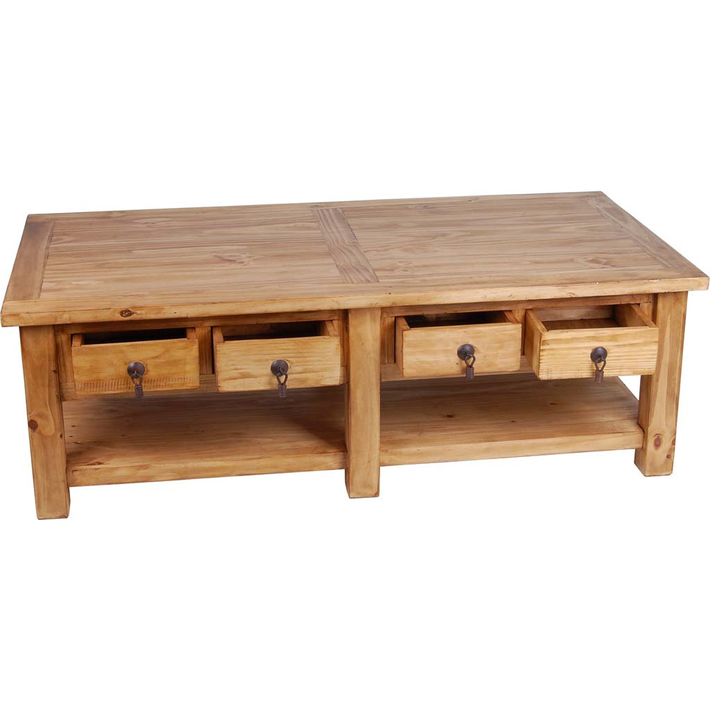 Couchtisch Mexico Möbel Landhaus Pinie Honig