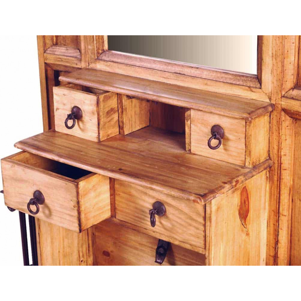 Garderobenschrank Mexico Möbel Landhaus Pinie Honig