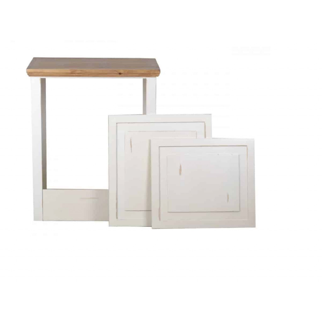 Küchenmodul Mexico Möbel Landhaus Pinie Weiß