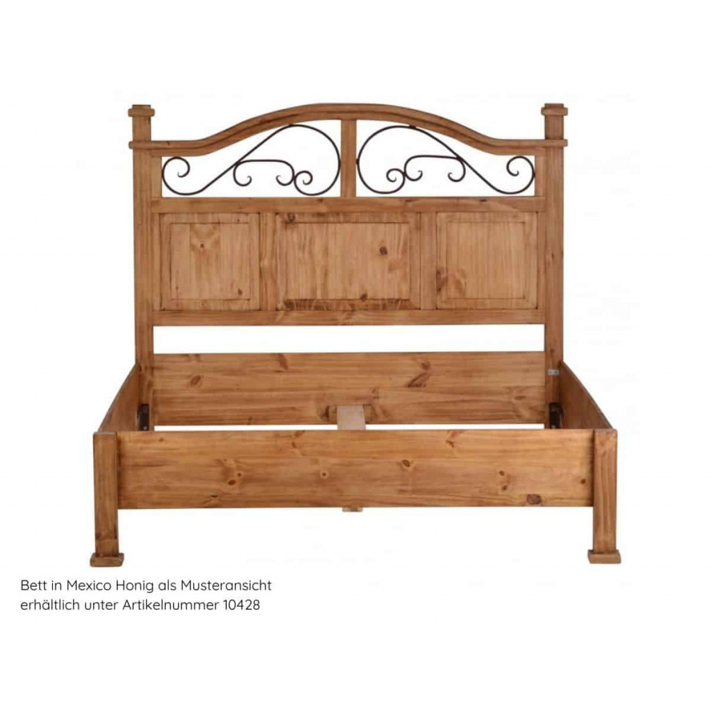 Bett Mexico Möbel Kolonialstil Massivholz Pinie Kolonialstil
