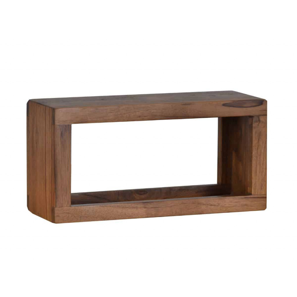 Regal Tamesi Modern Massivholz Sheesham Dunkelbraun