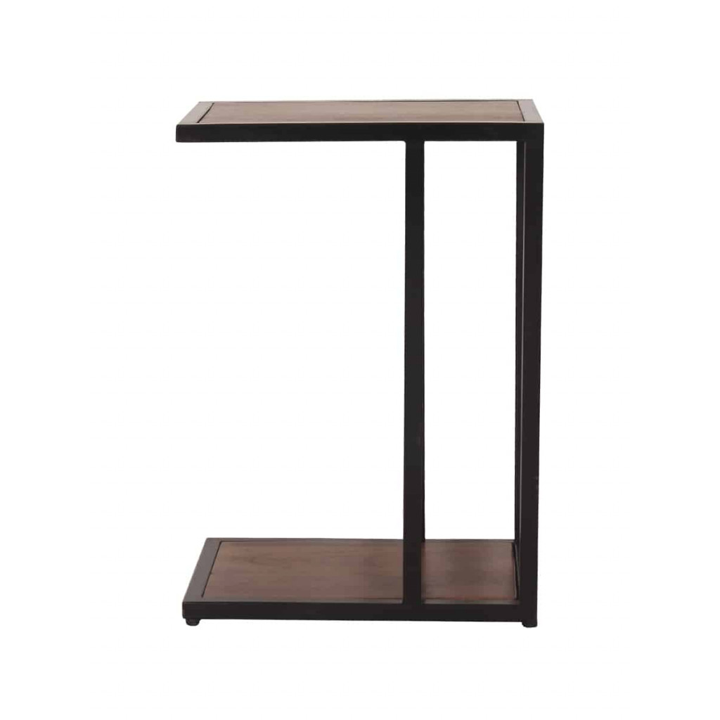 Beistelltisch Madras Modern Massivholz Metall Akazie Braun