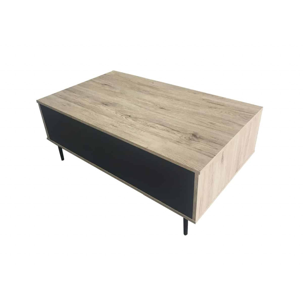 Couchtisch Benton Modern MDF Metall Braun