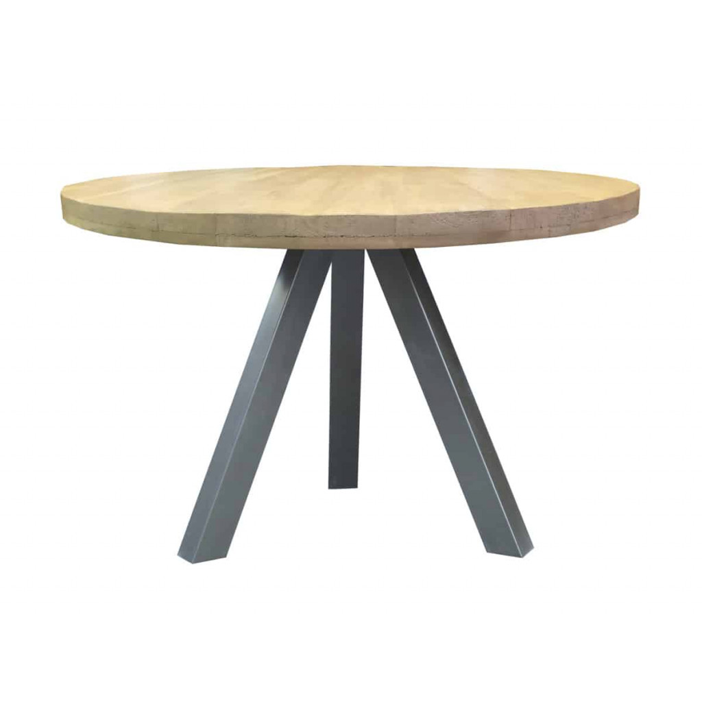 Esstisch  Modern Massivholz Metall Mango Hellbraun