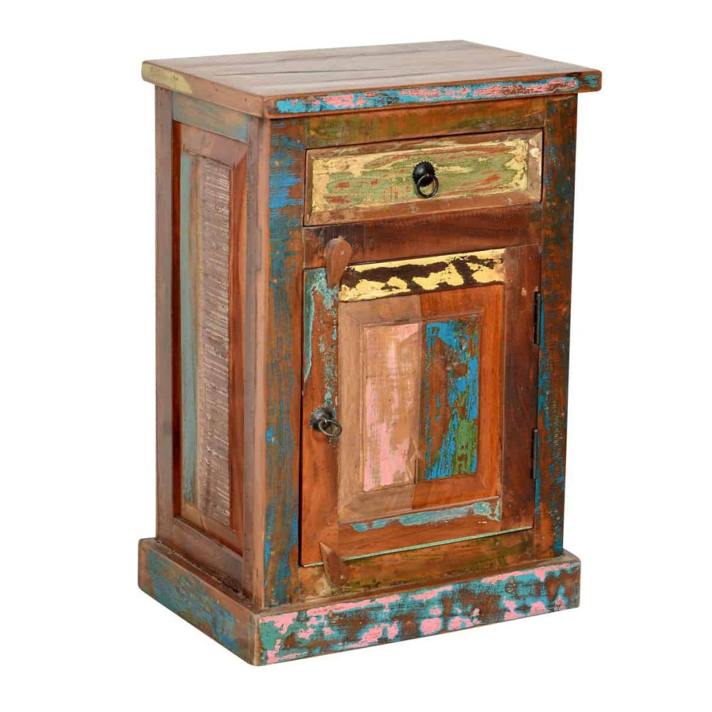 Kommode  Shabby Chic Massivholz Recycletes Holz Braun