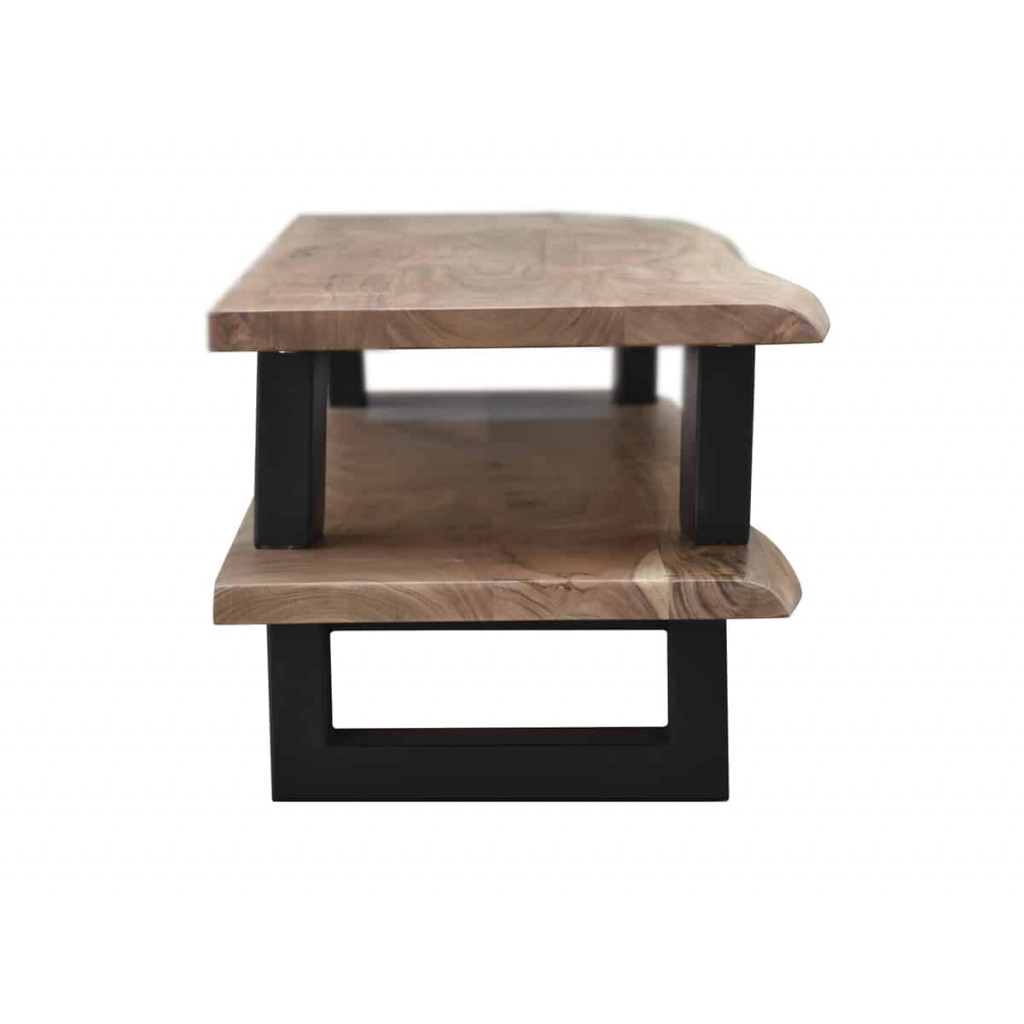 Lowboard  Modern Massivholz Metall Akazie Akazie natur