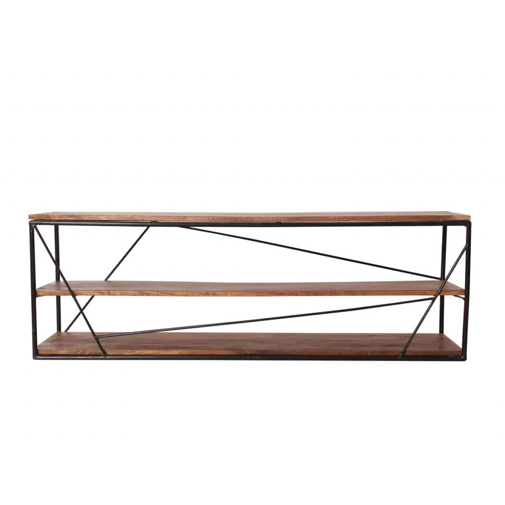 Lowboard Tom Tailor Modern Massivholz Metall Mango Braun