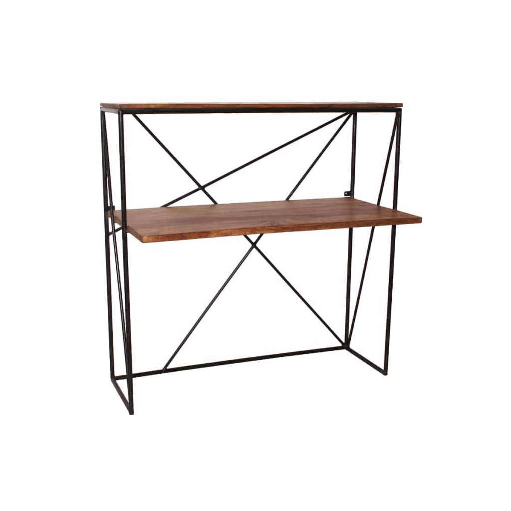 Schreibtisch Tom Tailor Modern Massivholz Metall Mango Braun