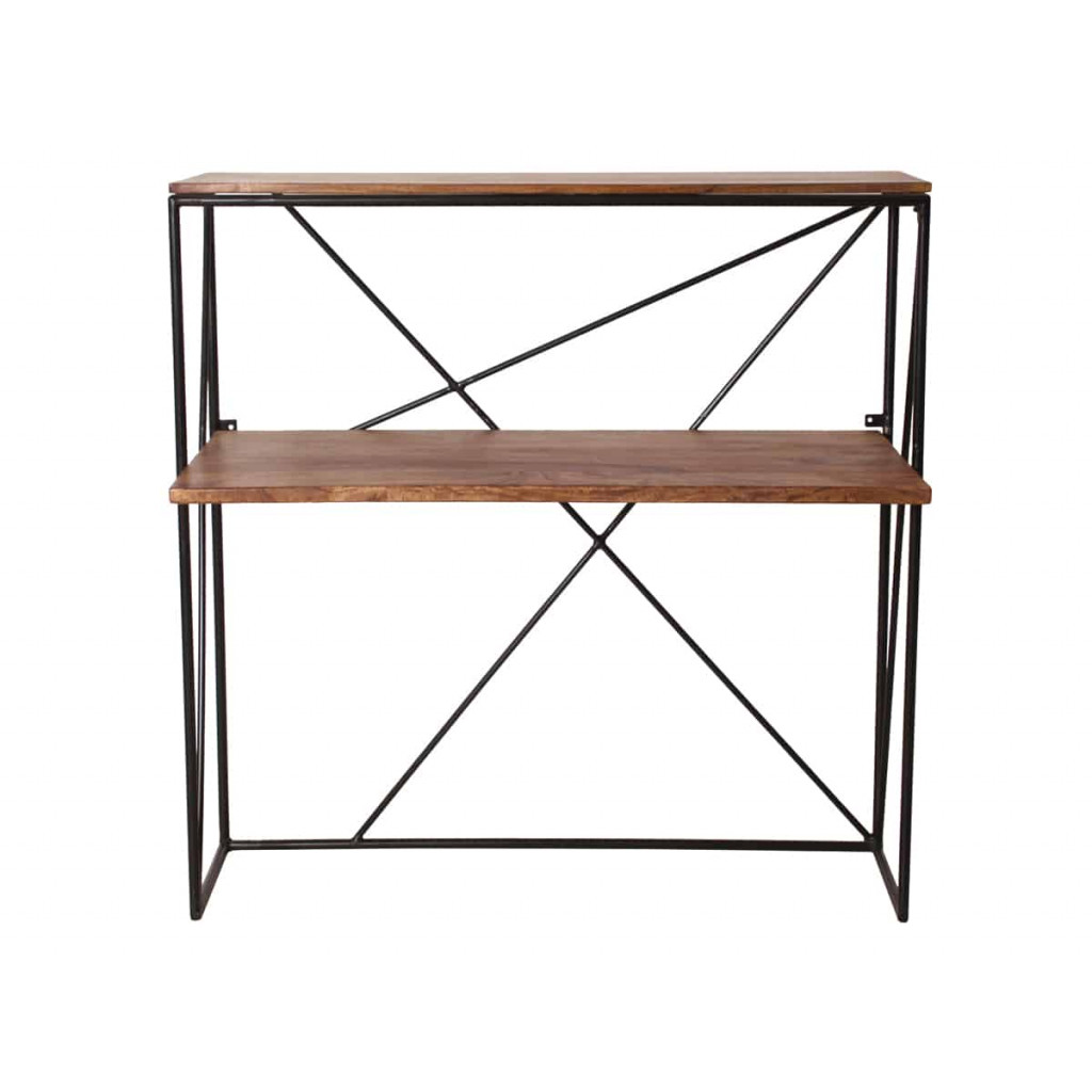 Schreibtisch Tom Tailor Modern Massivholz Metall Mango Braun