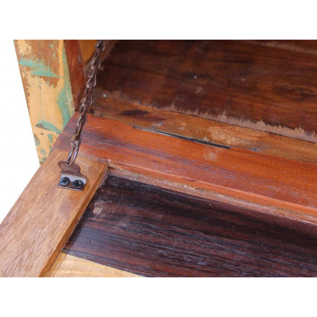 Schuhschrank  Shabby Chic Massivholz Recycletes Holz Braun