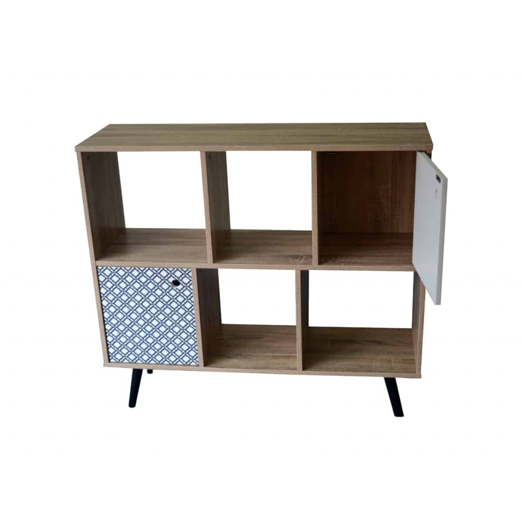 Sideboard Benton Modern MDF Metall Braun