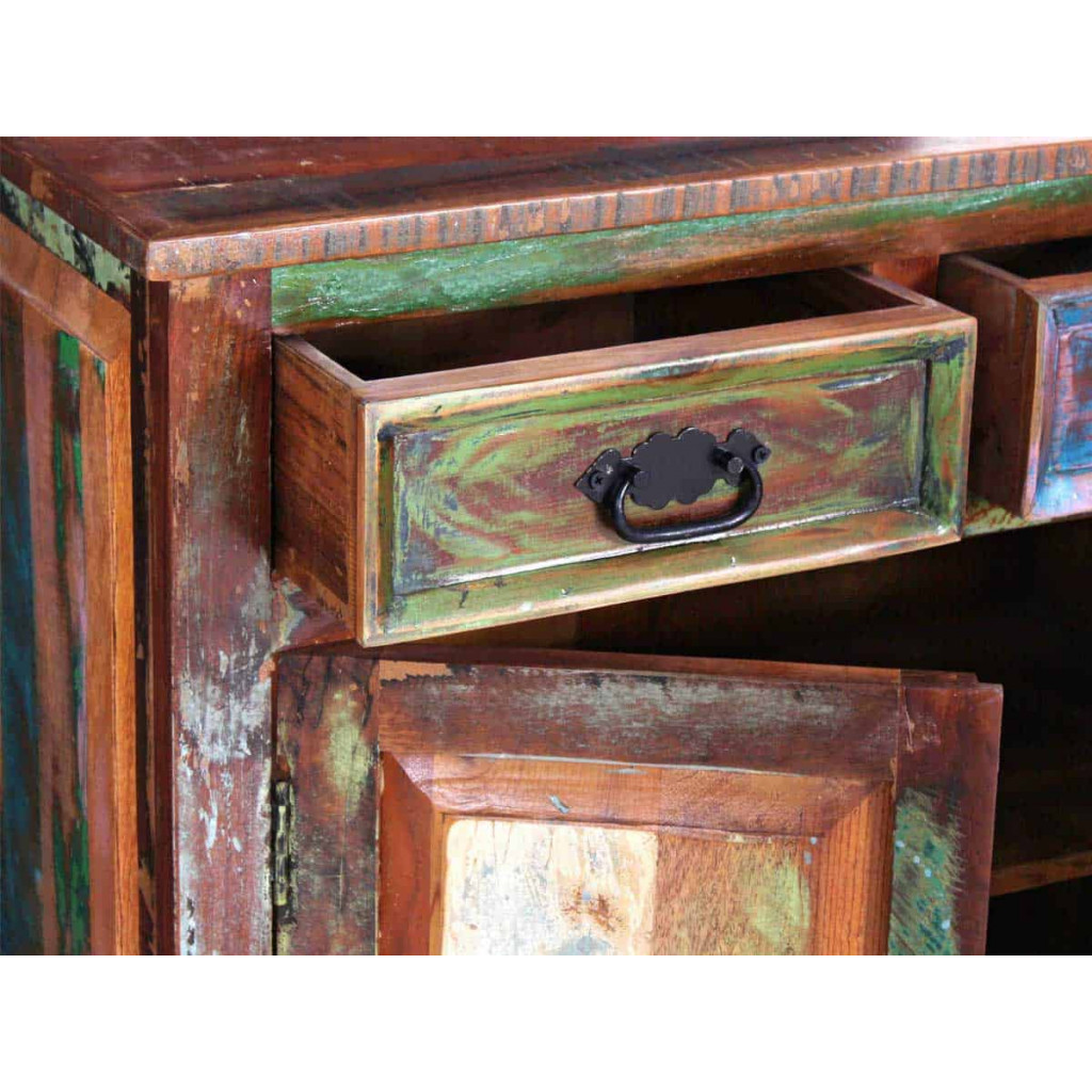 Sideboard  Shabby Chic Massivholz Recycletes Holz Braun