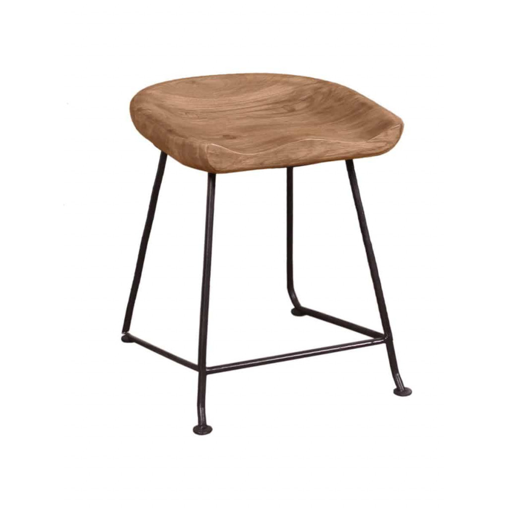 Sitzhocker Westend Modern Akazie Akazie natur