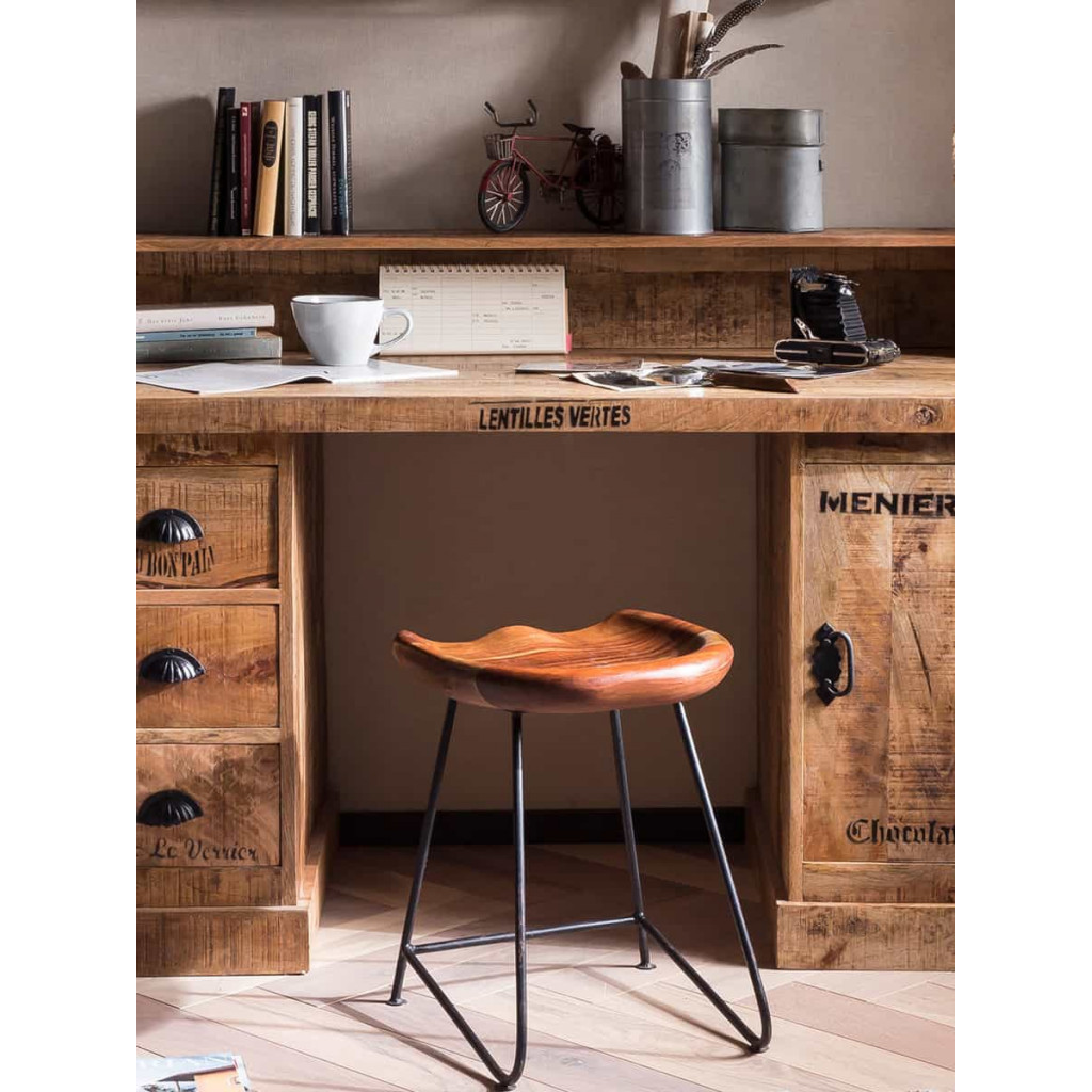 Sitzhocker Westend Modern Akazie Akazie natur