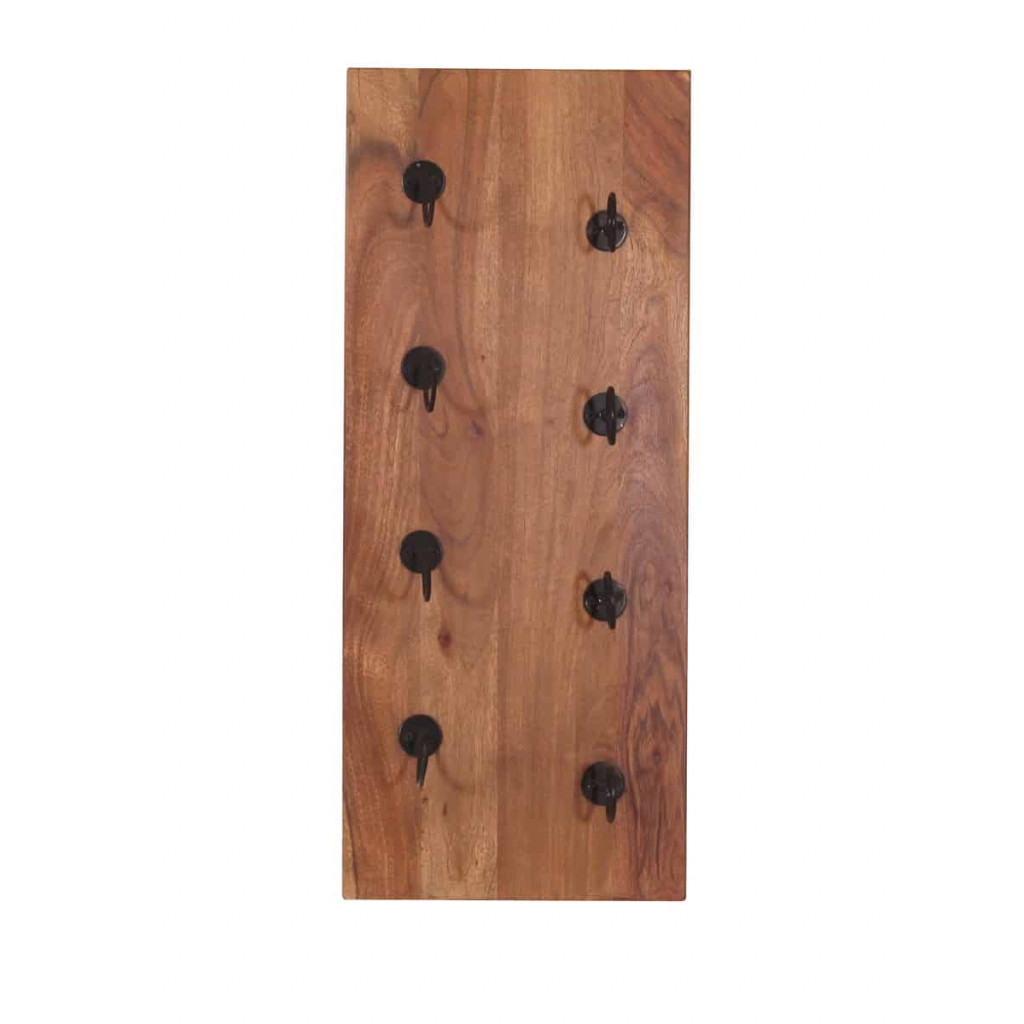 Weinregal Madras Modern Massivholz Metall Mango Braun