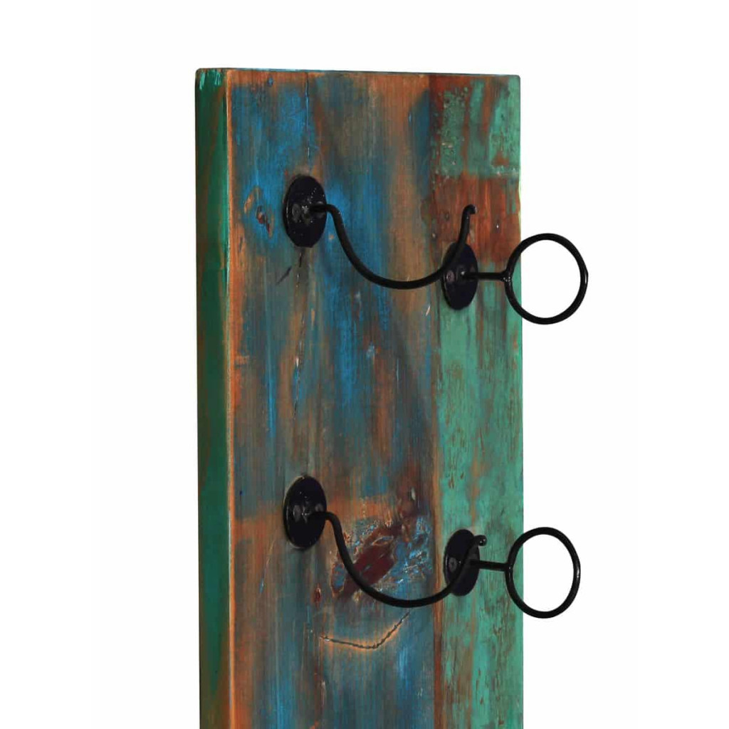 Weinregal  Shabby Chic Massivholz Metall Recycletes Holz Braun