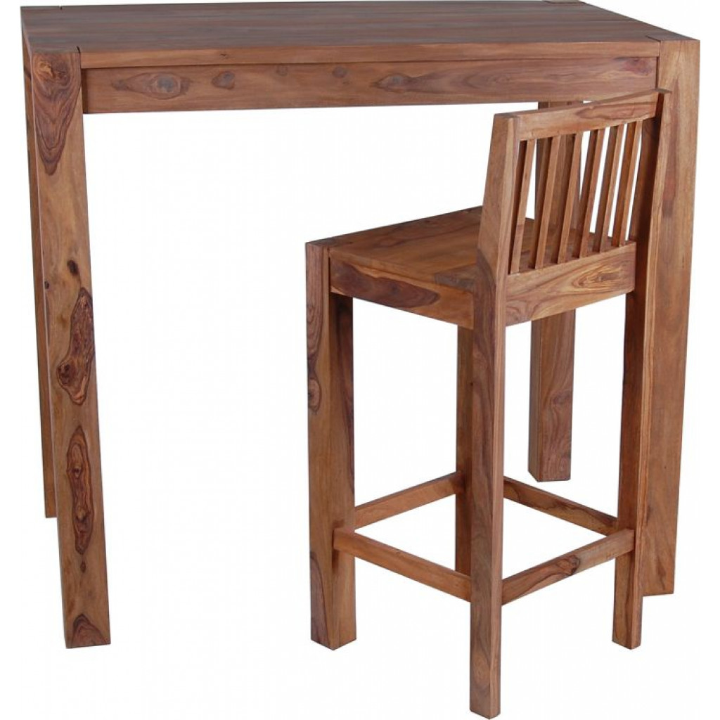 Bartisch Thali Modern Teak Dunkelbraun