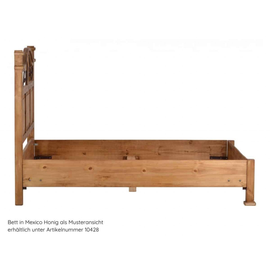 Bett Mexico Möbel Kolonialstil Massivholz Pinie Kolonialstil
