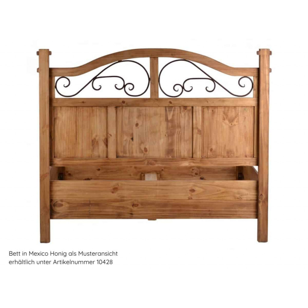 Bett Mexico Möbel Kolonialstil Massivholz Pinie Kolonialstil