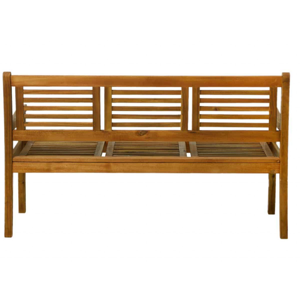 Gartenbank  Gartenmöbel Outdoor Modern Massivholz Akazie Akazie natur