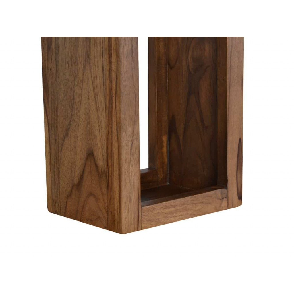 Regal Tamesi Modern Massivholz Sheesham Dunkelbraun