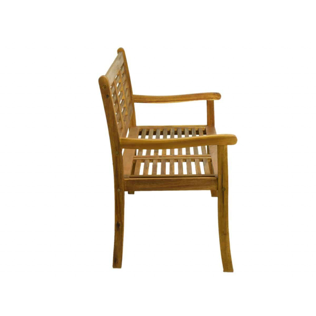 Gartenbank  Gartenmöbel Outdoor Modern Massivholz Akazie Akazie natur