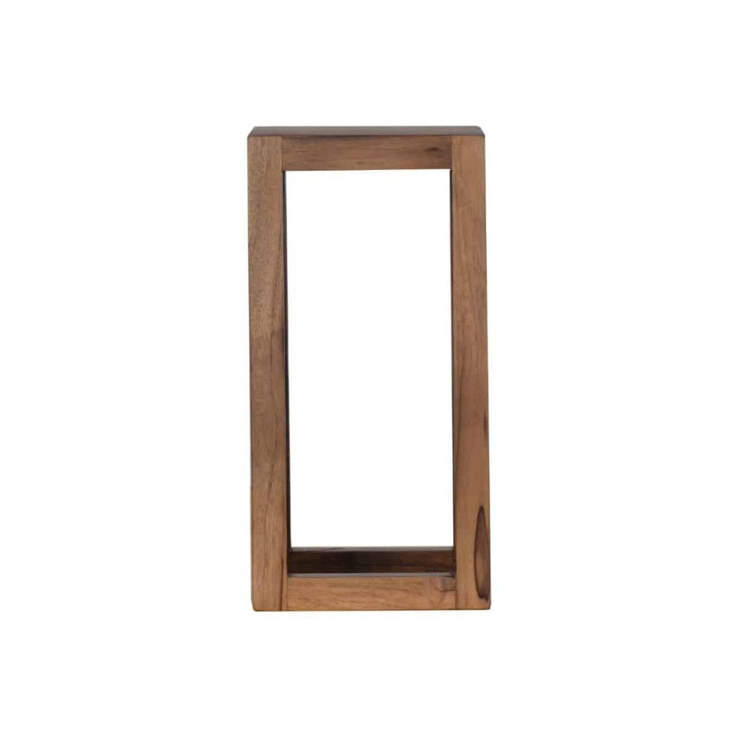 Regal Tamesi Modern Massivholz Sheesham Dunkelbraun