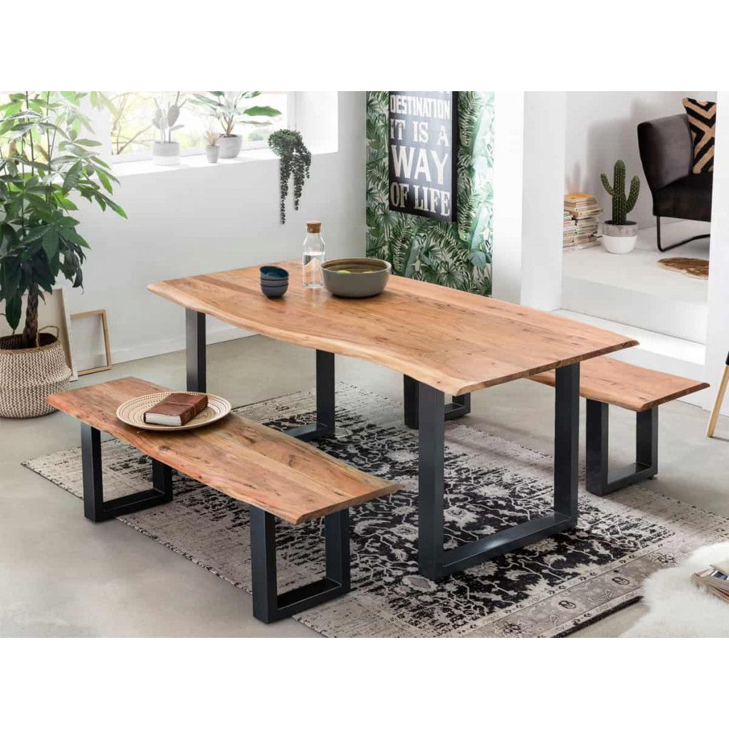 Esstisch Vanaja Modern Akazie Akazie natur