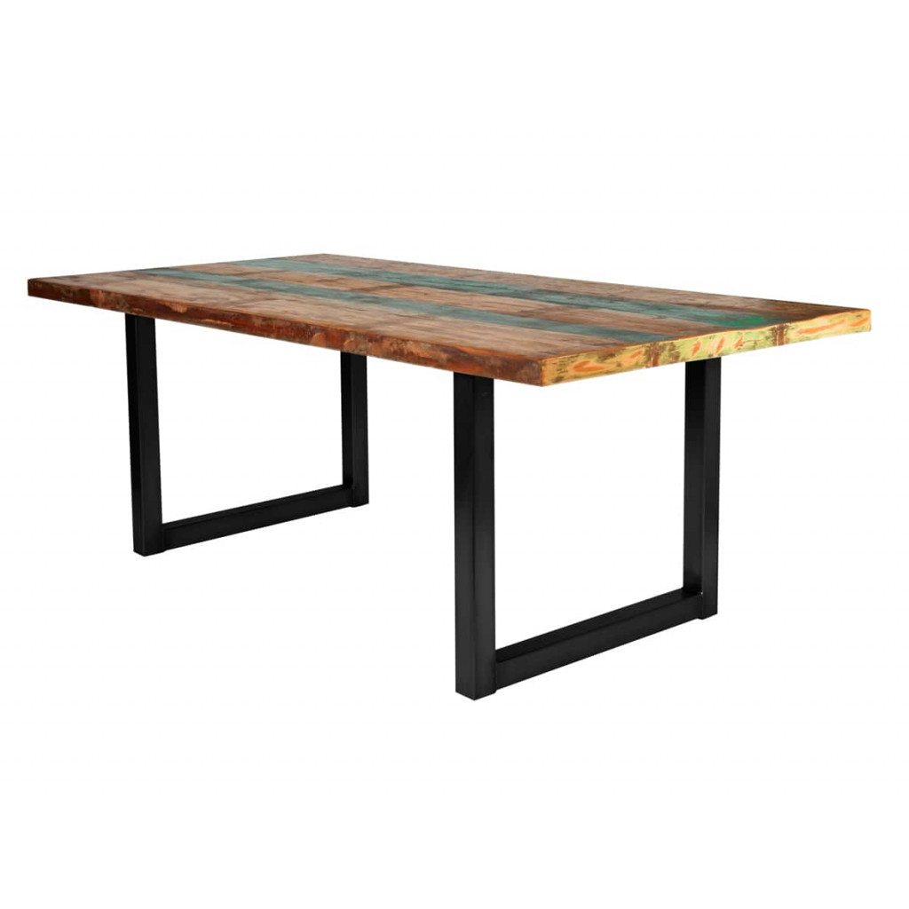 Esstisch Vanaja Modern Recycletes Holz Dunkelbraun