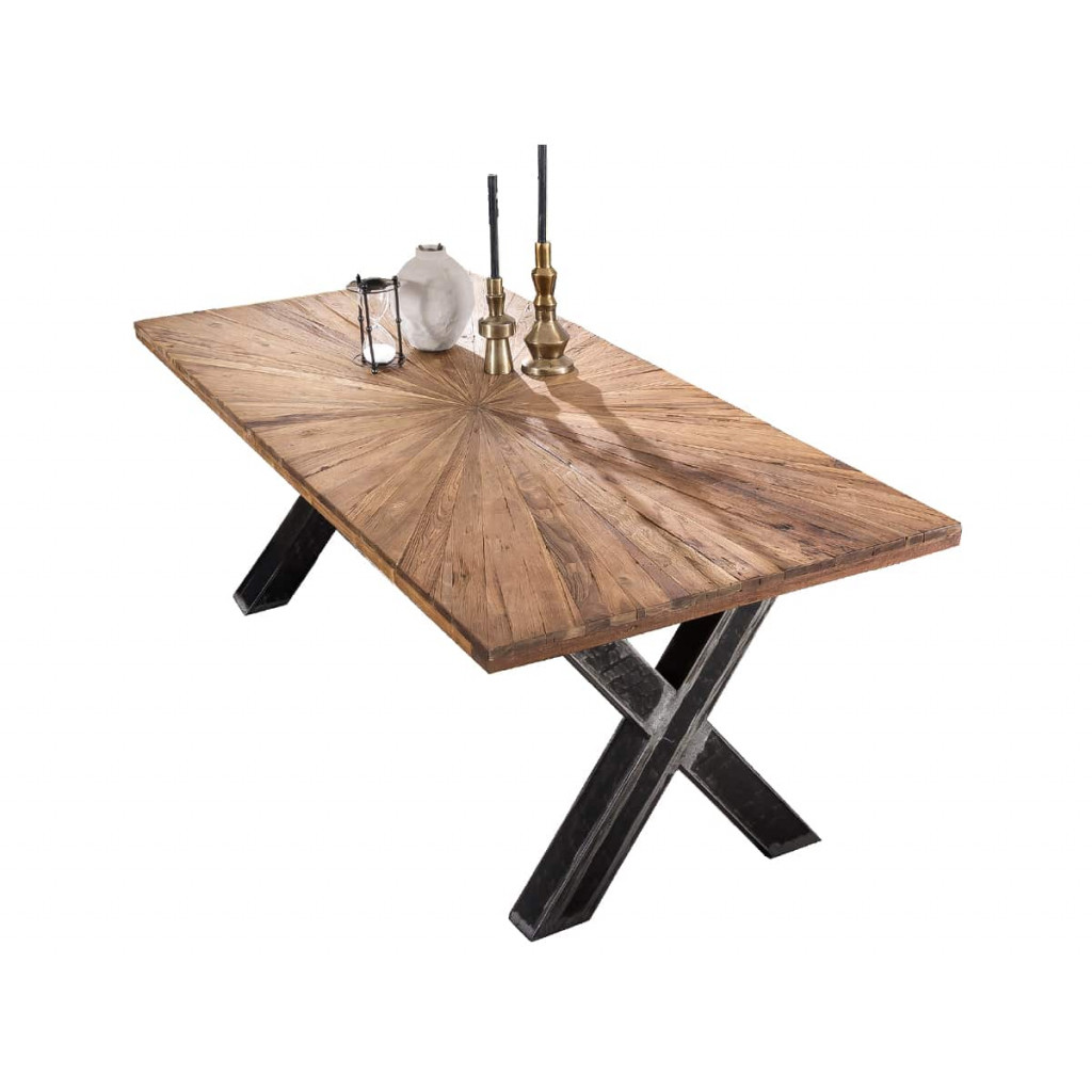 Esstisch Vanaja Modern Teak Dunkelbraun