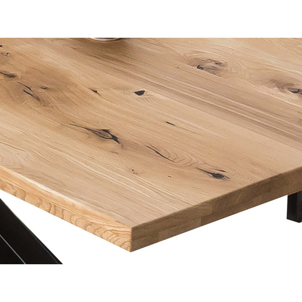 Esstisch Vanaja Modern Wildeiche Hellbraun