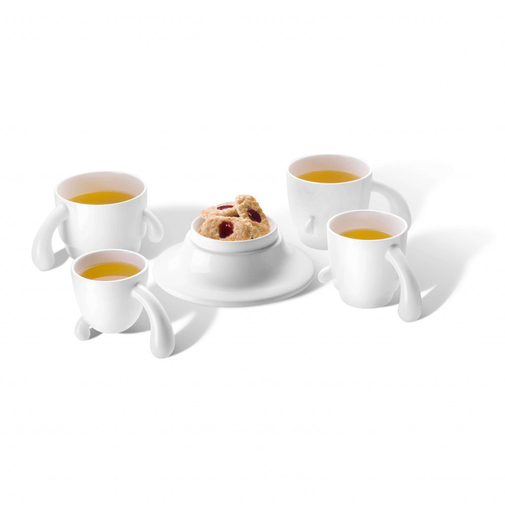 Geschirr-Set Cacto Colección Landhaus Weiß