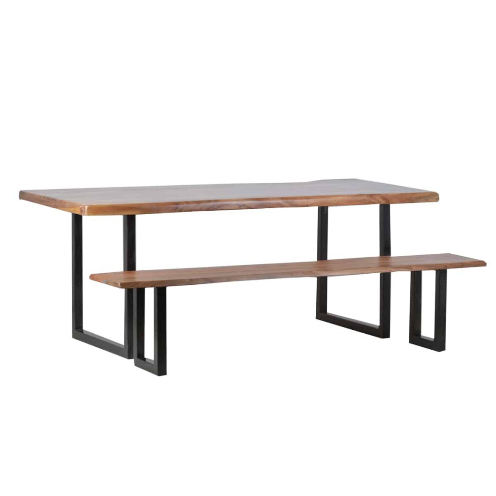 Esstisch Vanaja Modern Teak Dunkelbraun