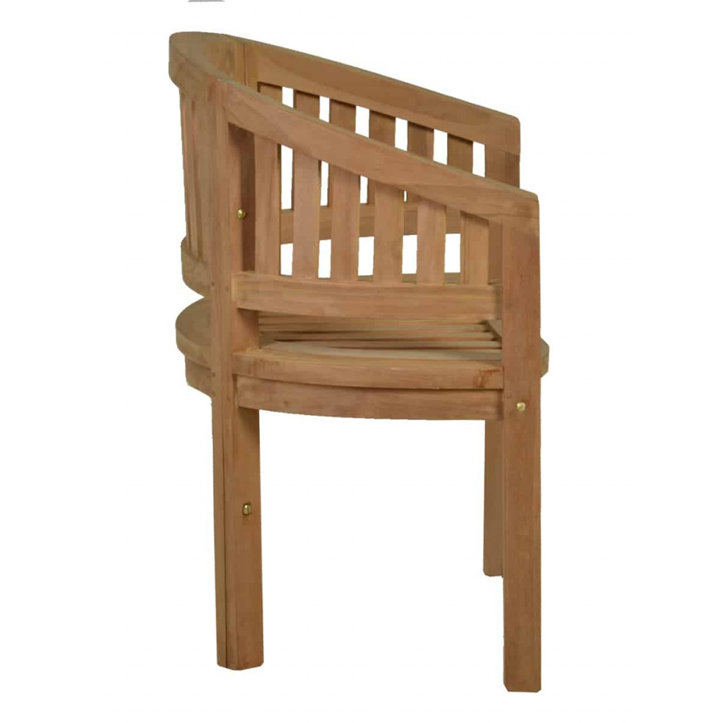 Gartenstuhl  Gartenmöbel Outdoor Modern Massivholz Teak Honig