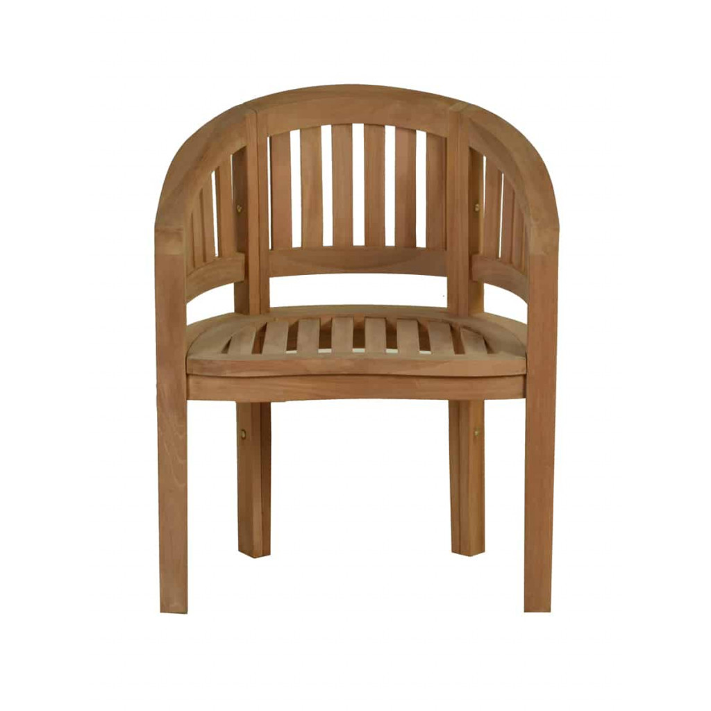 Gartenstuhl  Gartenmöbel Outdoor Modern Massivholz Teak Honig