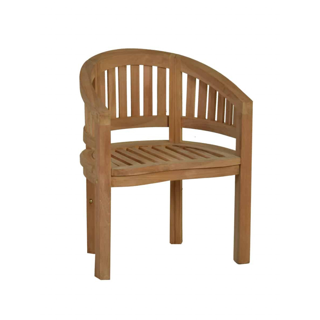 Gartenstuhl  Gartenmöbel Outdoor Modern Massivholz Teak Honig