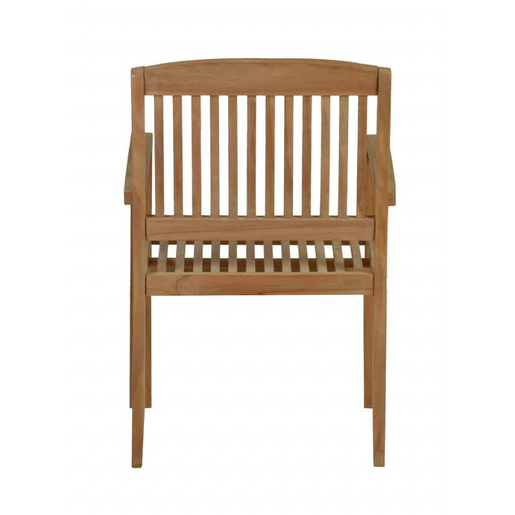 Gartenstuhl  Gartenmöbel Outdoor Modern Massivholz Teak Honig