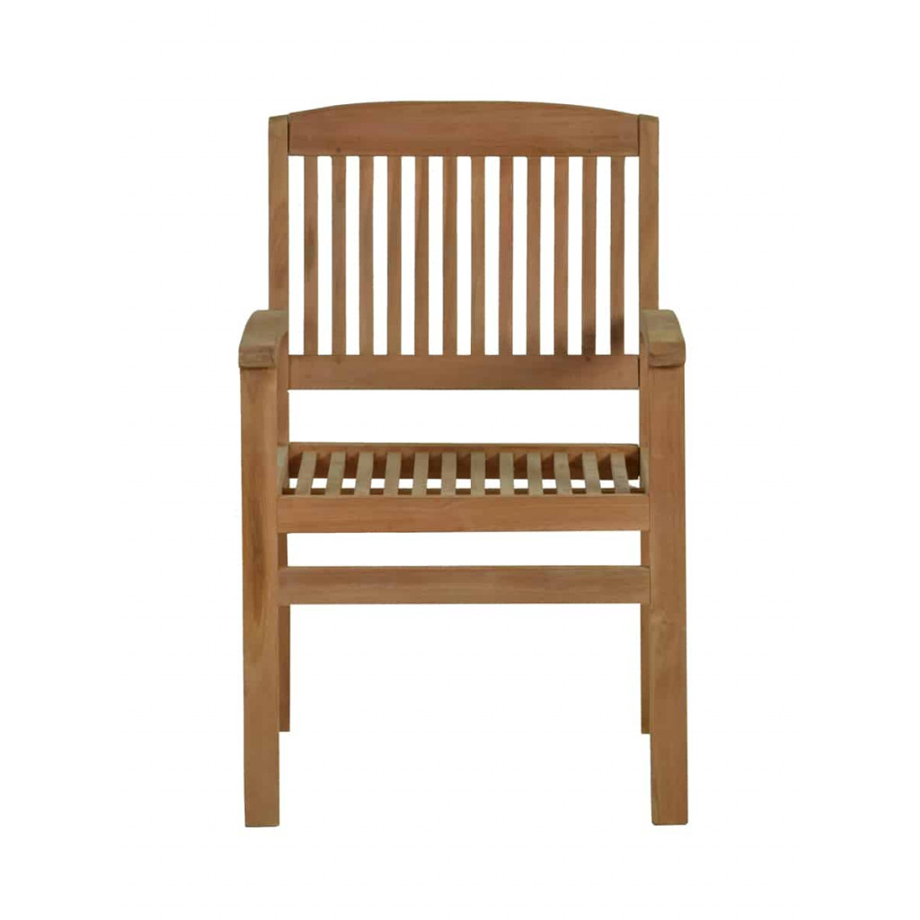 Gartenstuhl  Gartenmöbel Outdoor Modern Massivholz Teak Honig