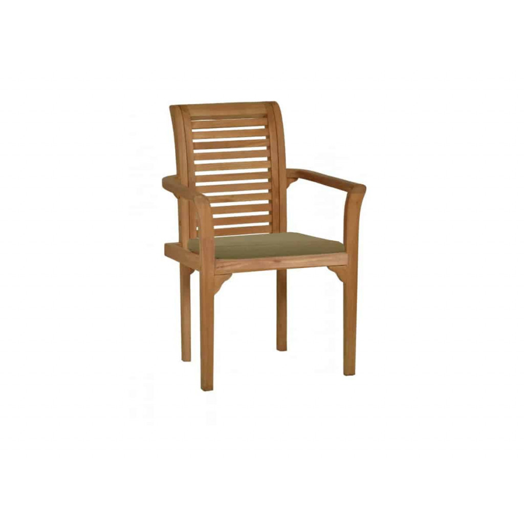 Gartenstuhl  Gartenmöbel Outdoor Modern Massivholz Teak Honig