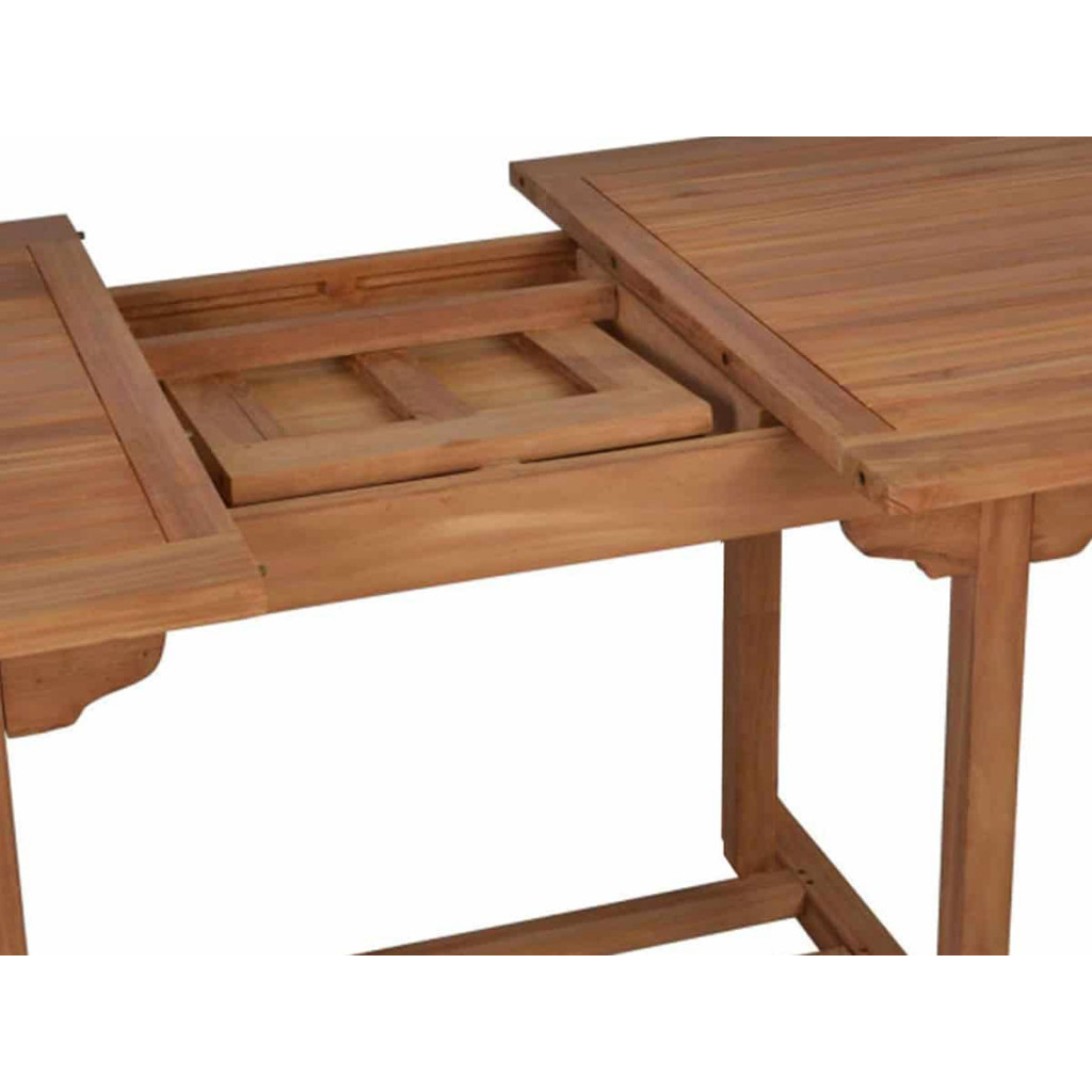 Gartentisch  Gartenmöbel Outdoor Modern Massivholz Teak Honig