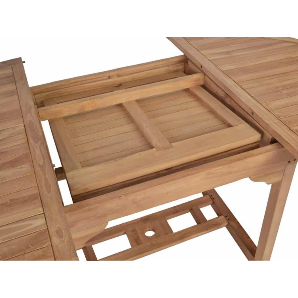 Gartentisch  Gartenmöbel Outdoor Modern Teak Honig