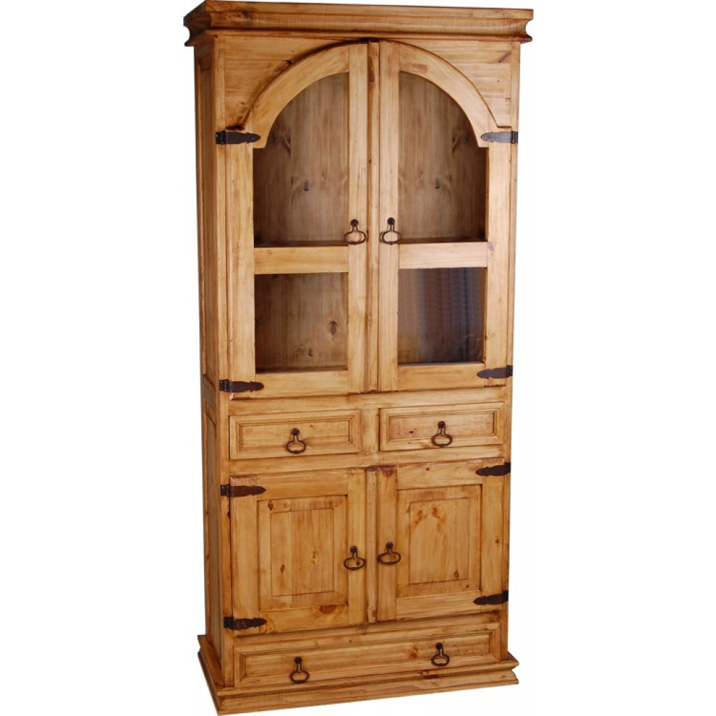 Vitrine Mexico Möbel Landhaus Pinie Honig