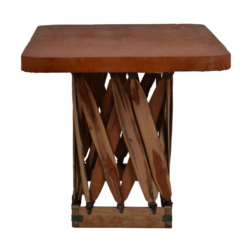 Couchtisch Equipales Landhaus Zedernholz Tabak