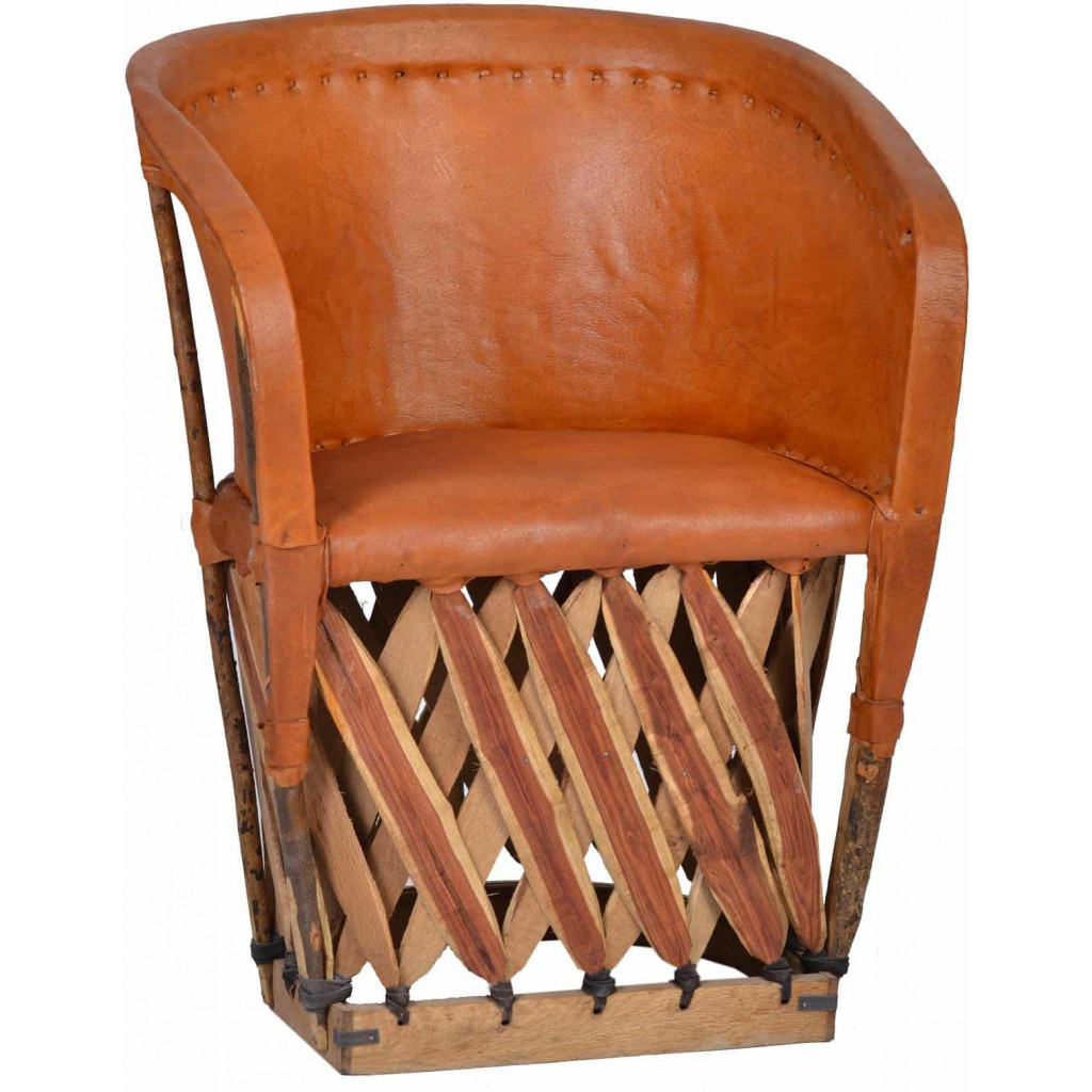 Sessel Equipales Landhaus Zedernholz Tabak