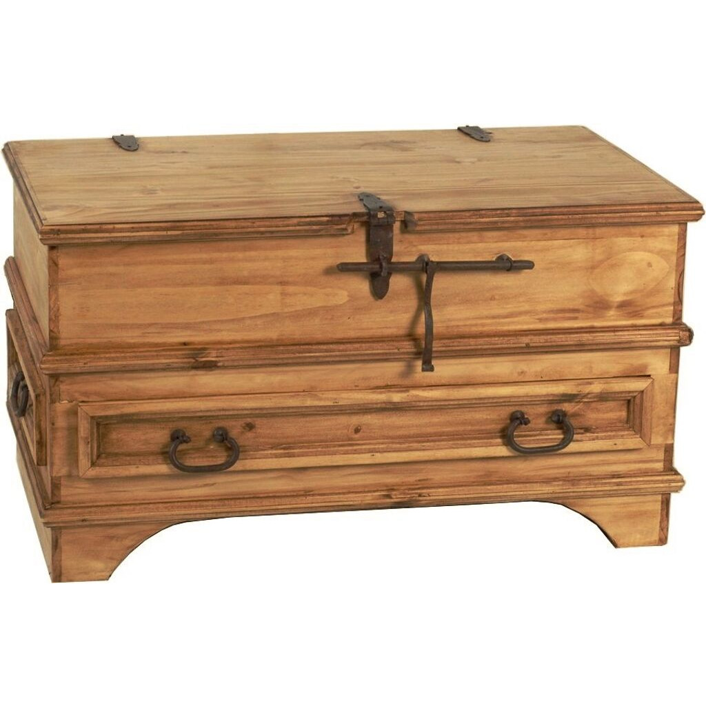 Truhe Mexico Möbel Landhaus Pinie Honig